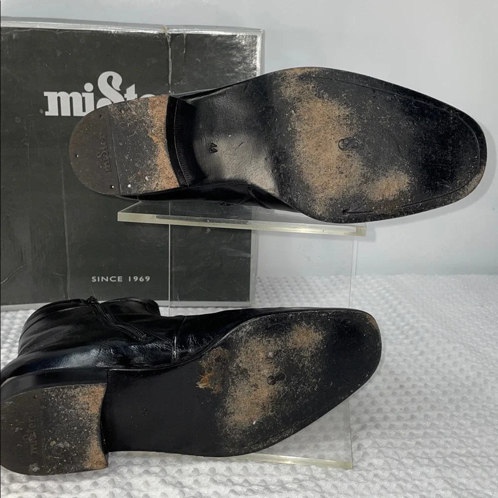 MISTER HAND MADE CLUB CUBANO LEATHER SIDE ZIP BOOTS FTL-02-159